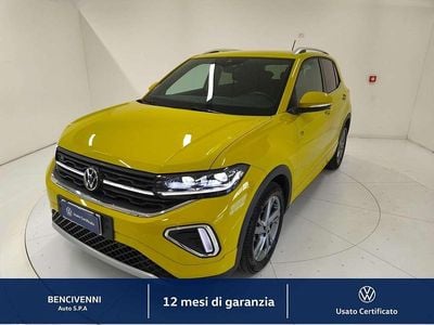 Usata VW T-Cross R-line 116 CV (85 kW) 2024 Giallo SUV
