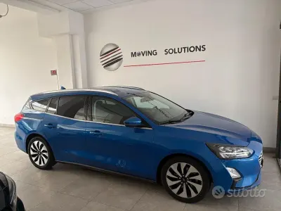 Usata Ford Focus Titanium 120 CV (88 kW) 2019 Blu Berlina
