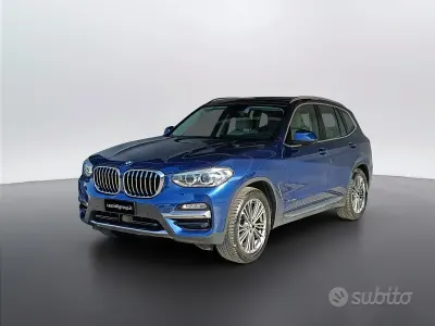 Usata BMW X3 Luxury Line 190 CV (139 kW) 2018 Blu SUV