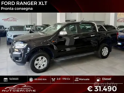 Usata Ford Ranger XLT 170 CV (125 kW) 2023 Nero Pick-up