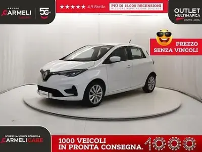 Usata Renault Zoe Zen 100 kW (136 CV) 2020 Bianco Utilitaria