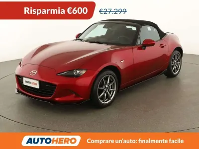 Usata Mazda MX5 Exclusive-Line 132 CV (97 kW) 2023 Rosso Cabrio
