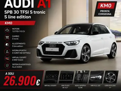 Nuova Audi A1 S-Line 116 CV (85 kW) 2026 Bianco SUV