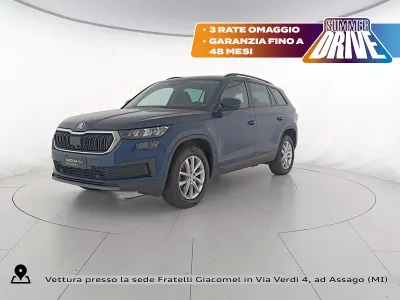 Usata Skoda Kodiaq Executive 150 CV (110 kW) 2023 Blu lava metallizzato SUV