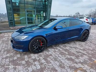 Occasion Tesla Model S Plaid 759 kW (1033 ch) 2024 Bleue Citadine