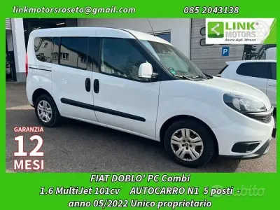 Usata Fiat Doblò 120 CV (88 kW) 2022 Bianco Monovolume