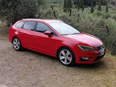 Usata Seat Leon ST FR 150 CV (110 kW) 2015 Rosso Station wagon