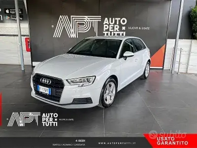 Usata Audi A3 Sport 110 CV (80 kW) 2016 Bianco Berlina