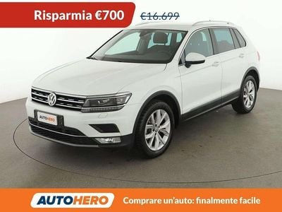 Usata VW Tiguan Executive 150 CV (110 kW) 2017 Bianco SUV