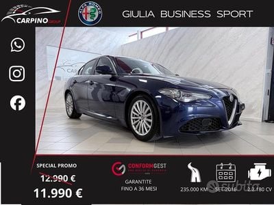 Usata Alfa Romeo Giulia Business 180 CV (132 kW) 2016 Blu Berlina