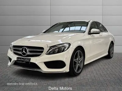 Usata Mercedes C220 Premium 170 CV (125 kW) 2019 Bianco polare Berlina