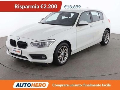Usata BMW 118 Advantage 136 CV (100 kW) 2019 Bianco Utilitaria
