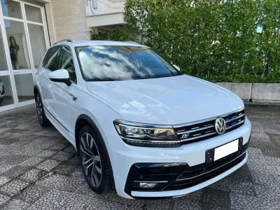 Usata VW Tiguan R-line 150 CV (110 kW) 2018 Bianco SUV