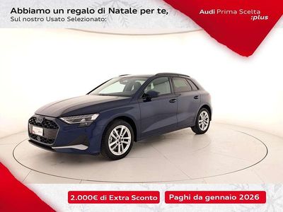 Blu navarra metallizzato Usata 2024 Audi A3 Advanced Plus Berlina | 33.900 € (Buon prezzo)