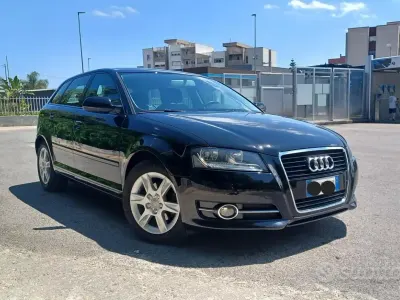 Usata Audi A3 105 CV (77 kW) 2012 Nero Utilitaria