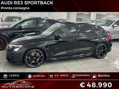 Usata Audi RS3 Ambiente 399 CV (293 kW) 2022 Nero Berlina