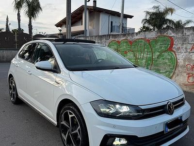 Usata VW Polo R-line 80 CV (58 kW) 2019 Bianco Utilitaria