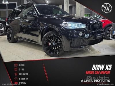 Usata BMW X5 M Sport 231 CV (169 kW) 2018 Nero SUV