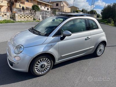 Usata Fiat 500 Lounge 75 CV (55 kW) 2009 Grigio Cabrio