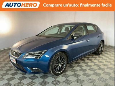 Usata Seat Leon Style 110 CV (80 kW) 2016 Blu Berlina