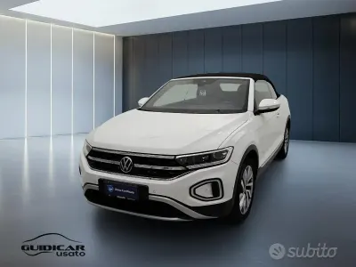 Usata VW T-Roc Cabriolet Style 150 CV (110 kW) 2022 Bianco Cabrio