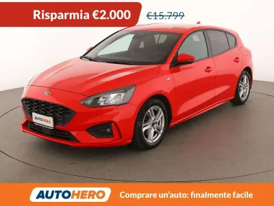Brugt Ford Focus ST-Line 125 HK (91 kW) 2020 Rød Sedan