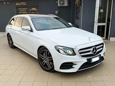 Usata Mercedes E220 Premium Plus 194 CV (142 kW) 2019 Bianco Station wagon