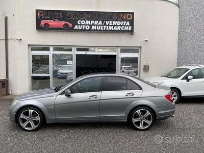 Usata Mercedes C200 Avantgarde 136 CV (100 kW) 2010 Grigio Berlina