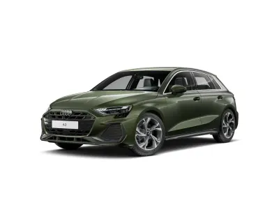 Nuova Audi A3 Sportback e-tron S-Line 272 CV (200 kW) 2026 Verde distretto metallizzato Utilitaria