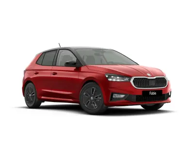 Nuova Skoda Fabia 95 CV (69 kW) 2026 Rosso velluto metallizzato nero tulipano Utilitaria