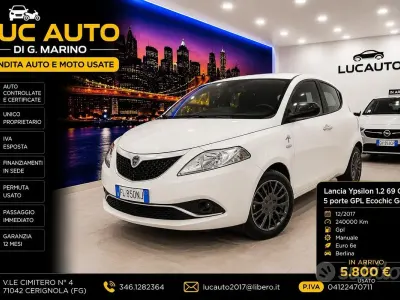 Usata Lancia Ypsilon Gold 69 CV (50 kW) 2017 Bianco Utilitaria
