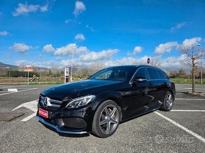 Usata Mercedes C220 AMG 169 CV (124 kW) 2017 Nero Station wagon