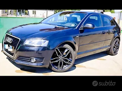 Usata Audi A3 S-Line 105 CV (77 kW) 2009 Nero Utilitaria