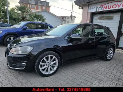Usata VW Golf VII Highline 105 CV (77 kW) 2014 Nero Berlina