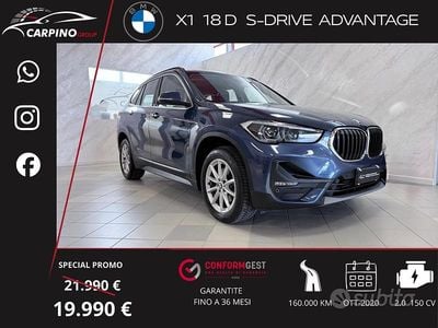 Usata BMW X1 Advantage 150 CV (110 kW) 2020 Blu SUV
