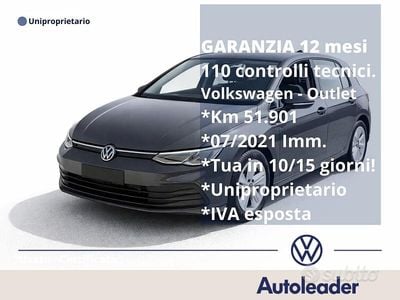 Usata VW Golf VIII Life 131 CV (96 kW) 2021 Grigio Berlina