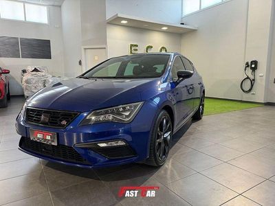 Usata Seat Leon Black Edition 131 CV (96 kW) 2019 Blu Berlina