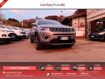 Usata Jeep Compass Limited 140 CV (102 kW) 2019 Grigio SUV