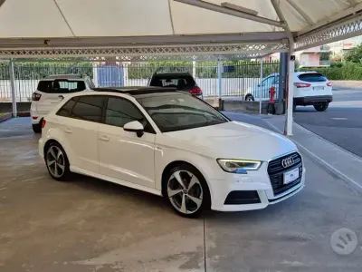 Usata Audi A3 S-Line 150 CV (110 kW) 2018 Bianco Berlina