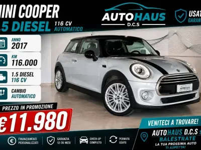 Usata Mini Cooper D 116 CV (85 kW) 2017 Bianco Utilitaria