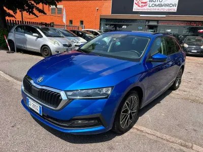Usata Skoda Octavia Ambition 110 CV (80 kW) 2021 Blu/azzurro Station wagon