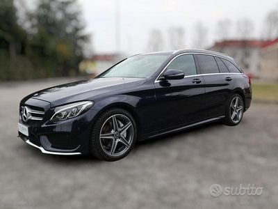 Usata Mercedes C220 Premium Plus 170 CV (125 kW) 2017 Blu/azzurro Station wagon