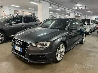 Usata Audi A3 S-Line 184 CV (135 kW) 2013 Grigio Berlina