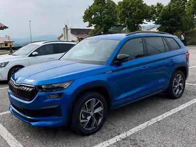 Usata Skoda Kodiaq SportLine 150 CV (110 kW) 2022 Blu SUV