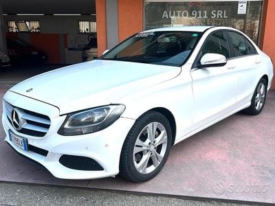 Usata Mercedes C220 170 CV (125 kW) 2015 Bianco Berlina