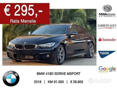 Usata BMW 418 M Sport 150 CV (110 kW) 2018 Nero Coupé
