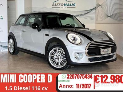 Usata Mini Cooper D 116 CV (85 kW) 2017 Bianco Utilitaria