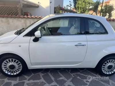 Usata Fiat 500 75 CV (55 kW) 2011 Bianco Utilitaria