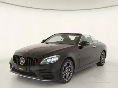 Usata Mercedes C220 Premium 194 CV (142 kW) 2020 Nero Cabrio