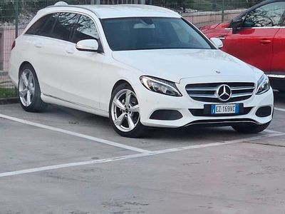 Usata Mercedes C220 170 CV (125 kW) 2015 Bianco Berlina